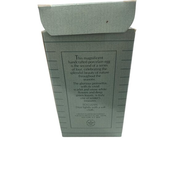 Avon Porcelain Egg Collection "Winters Treasure" With Stand - Picture 8 of 8